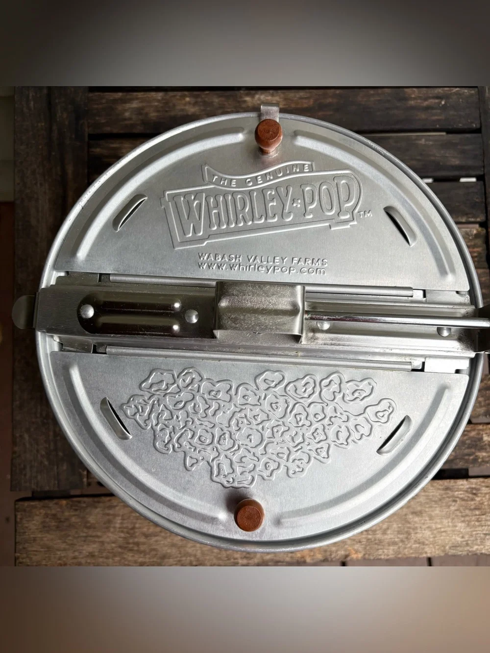 Vintage The Genuine Whirley-Pop Popcorn Popper 6 Qt Hand Crank Stovetop. EUC